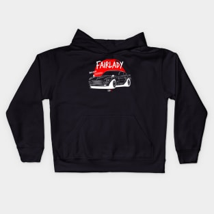 Draw Fairlady 240z Kids Hoodie